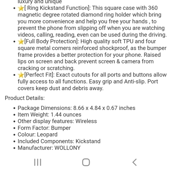 Galaxy S8 leopard studded phone case - Picture 7 of 10